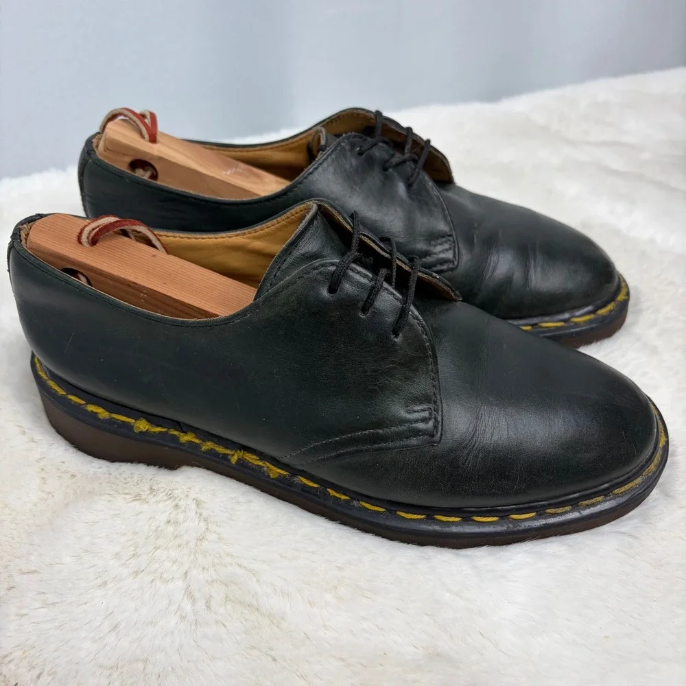 Dr. Martens 1461 Vintage Made in England Black Leather 3-Eye Oxford 5.5UK M7 W8